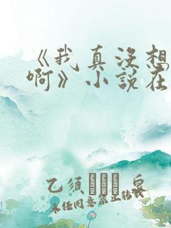 《我真没想重生啊》小说在哪里看