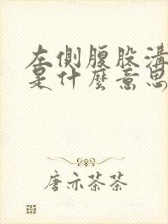 左侧腹股沟隐睾是什么意思