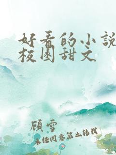 好看的小说推荐校园甜文