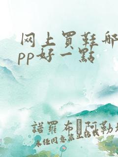 网上买鞋哪个app好一点