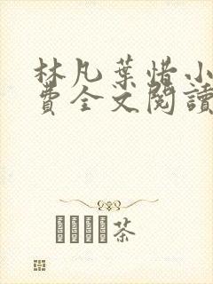 林凡叶惜小说免费全文阅读一