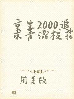 重生2000追求青涩校花同桌开始全文阅读免费