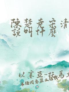 陈楚尧宋清禾小说叫什么