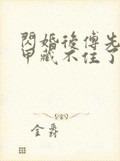 闪婚后傅先生马甲藏不住了正版免费阅读