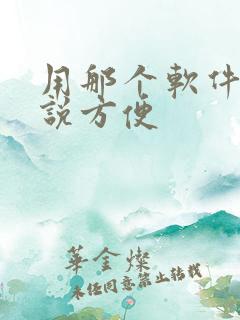 用那个软件写小说方便