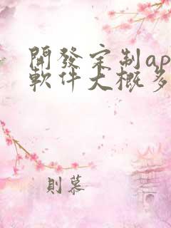 开发定制app软件大概多少钱