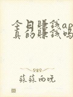 今日赚钱app真的赚钱吗