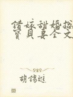 错嫁甜婚总裁的宝贝妻全文免费阅读