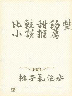 比较甜的双男主小说推荐