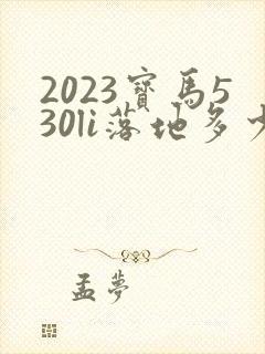 2023宝马530li落地多少钱