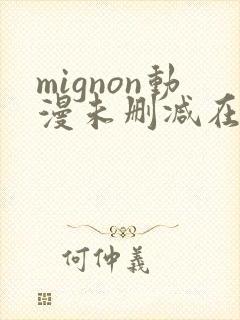 mignon动漫未删减在线观看免费