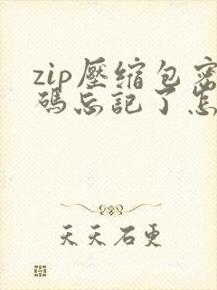 zip压缩包密码忘记了怎么办