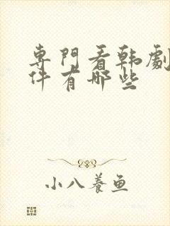 专门看韩剧的软件有哪些