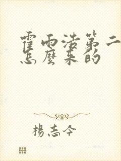 霍雨浩第二武魂怎么来的