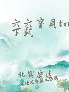 六六宝贝txt下载