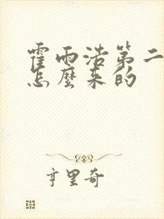 霍雨浩第二魂环怎么来的