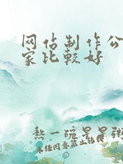 网站制作公司哪家比较好