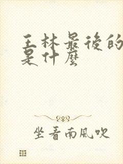 王林最后的结局是什么