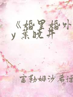 《婚里婚外》by 叶晓井