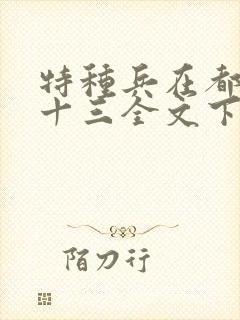 特种兵在都市夜十三全文下载txt