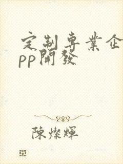 定制专业企业app开发