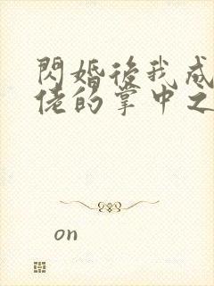 闪婚后我成了大佬的掌中之物全集在线观看