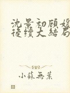 沈景初顾媛年年后续大结局