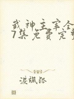武神主宰全集27集免费完整版
