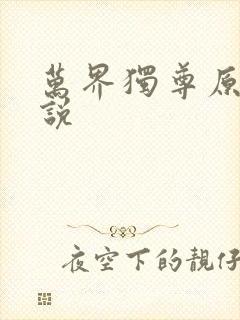 万界独尊原著小说