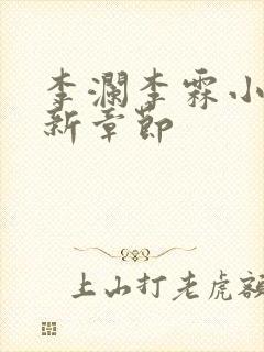 李澜李霖小说最新章节