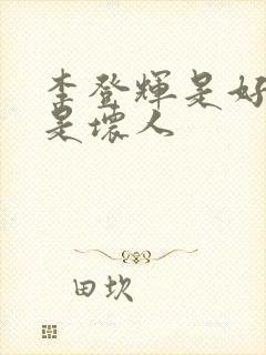 李登辉是好人还是坏人