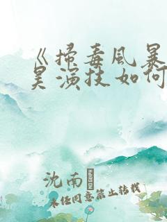 《扫毒风暴》秦昊演技如何