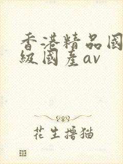 香港精品国产三级国产av