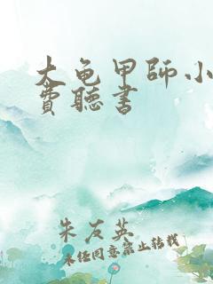 大龟甲师小说免费听书
