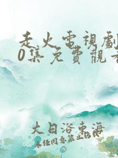 走火电视剧第40集免费观看