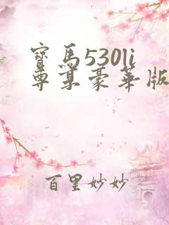 宝马530li尊享豪华版落地价