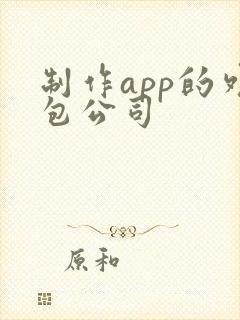 制作app的外包公司