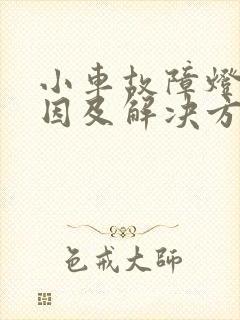 小车故障灯亮原因及解决方法