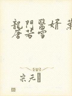 龙门医婿 叶凡唐若雪