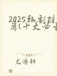 2025韩剧推荐(十大必看韩剧排行榜)