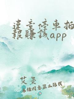 违章停车拍照举报赚钱app