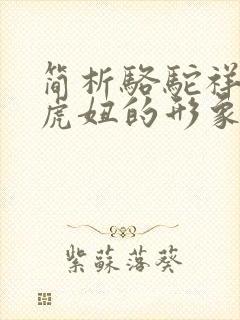 简析骆驼祥子中虎妞的形象