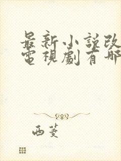 最新小说改编的电视剧有哪些