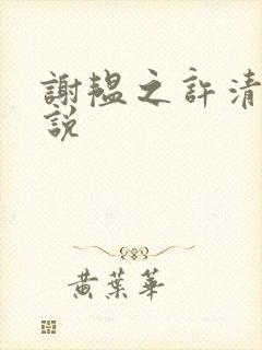 谢韫之许清宜小说