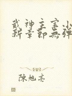 武神主宰小说最新章节无弹窗