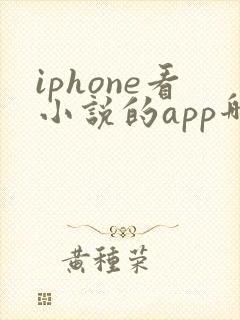 iphone看小说的app哪个好