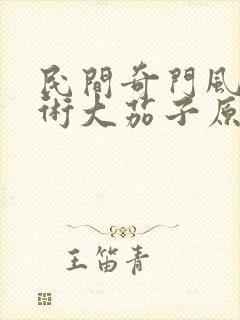 民间奇门风水秘术大茄子原著小说