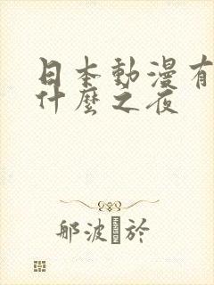 日本动漫有个叫什么之夜
