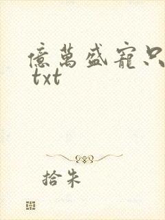 亿万盛宠只为你 txt