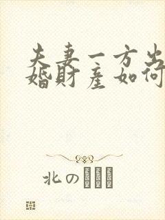 夫妻一方出轨离婚财产如何分割